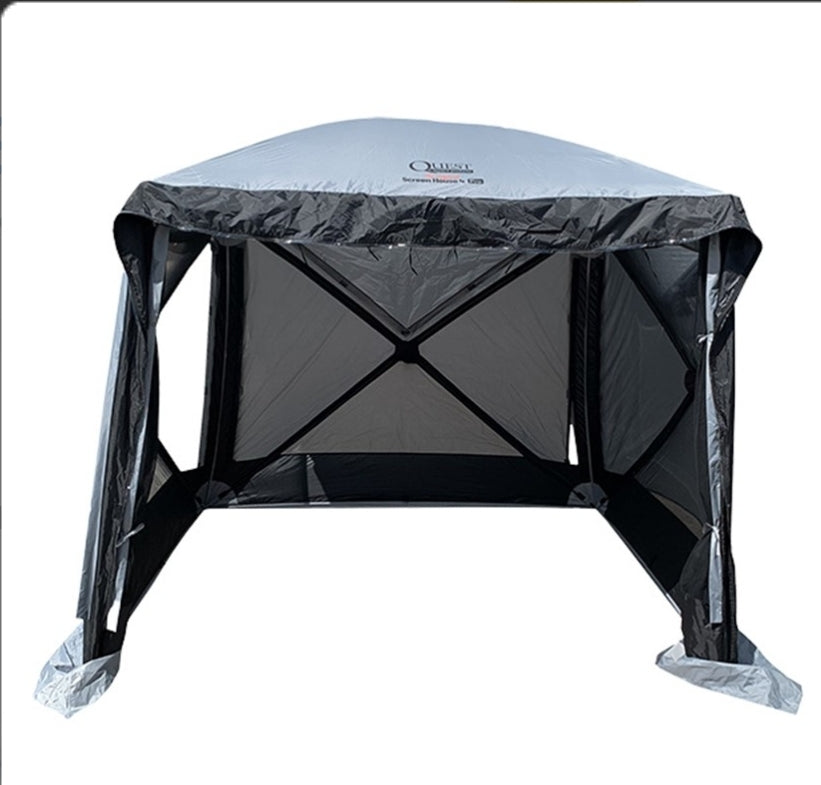 Quest Screen House 4 pro Grey Pop up Gazebo/Awning